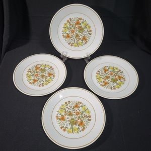 (4) Vintage Corelle Indian Summer 8.5" Salad Luncheon Plates